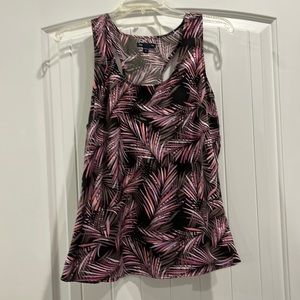 Gap medium racer back polyester top. Black, purple and pink.